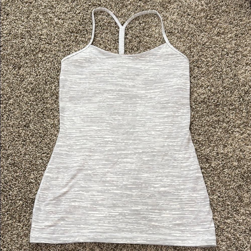 Lululemon Athletica Gray Sleeveless Fitted Camisole